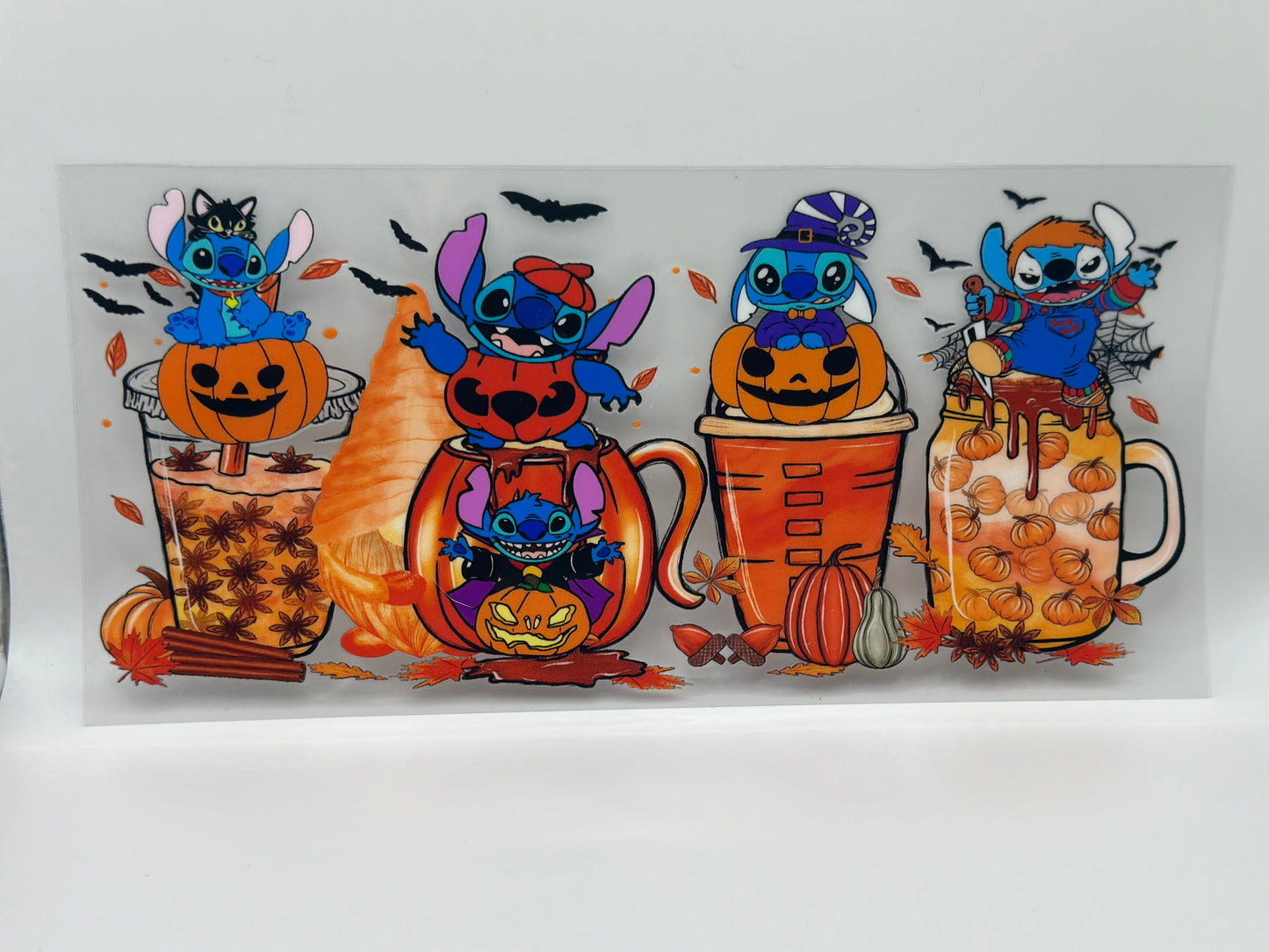 Blue Alien Fall Coffee Wrap