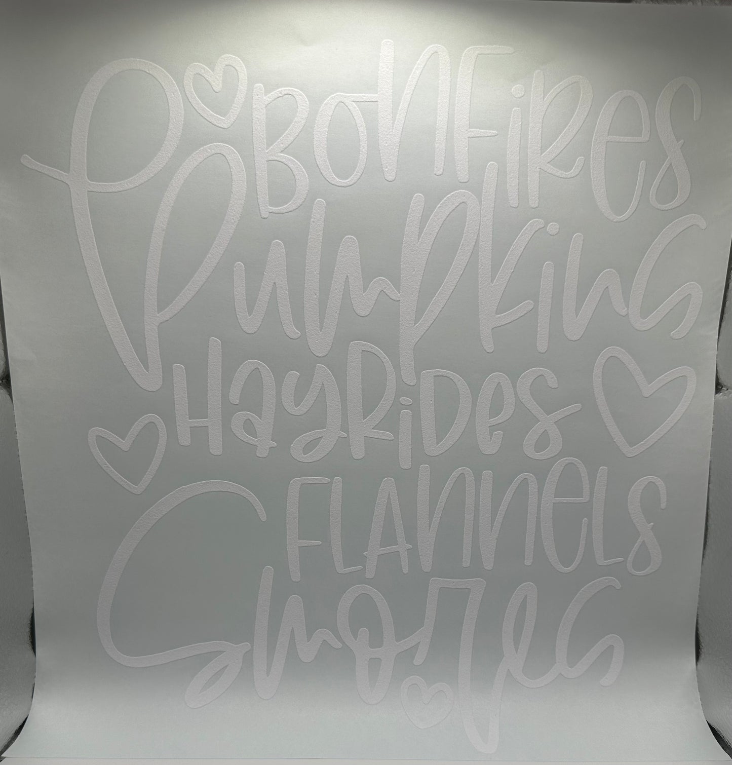 Fall Words 2 Screen Print