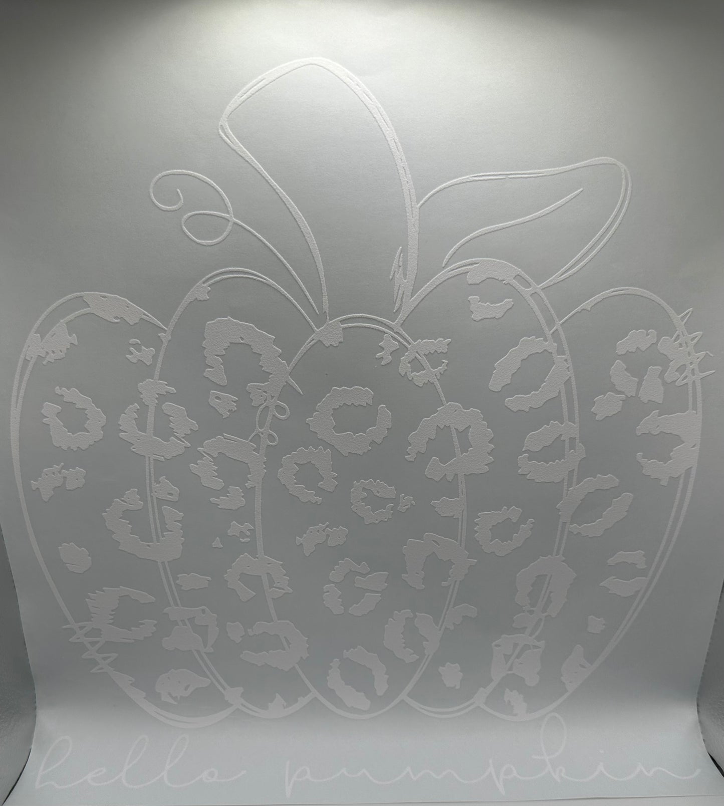 Cheeta Print Pumpkin Screen Print
