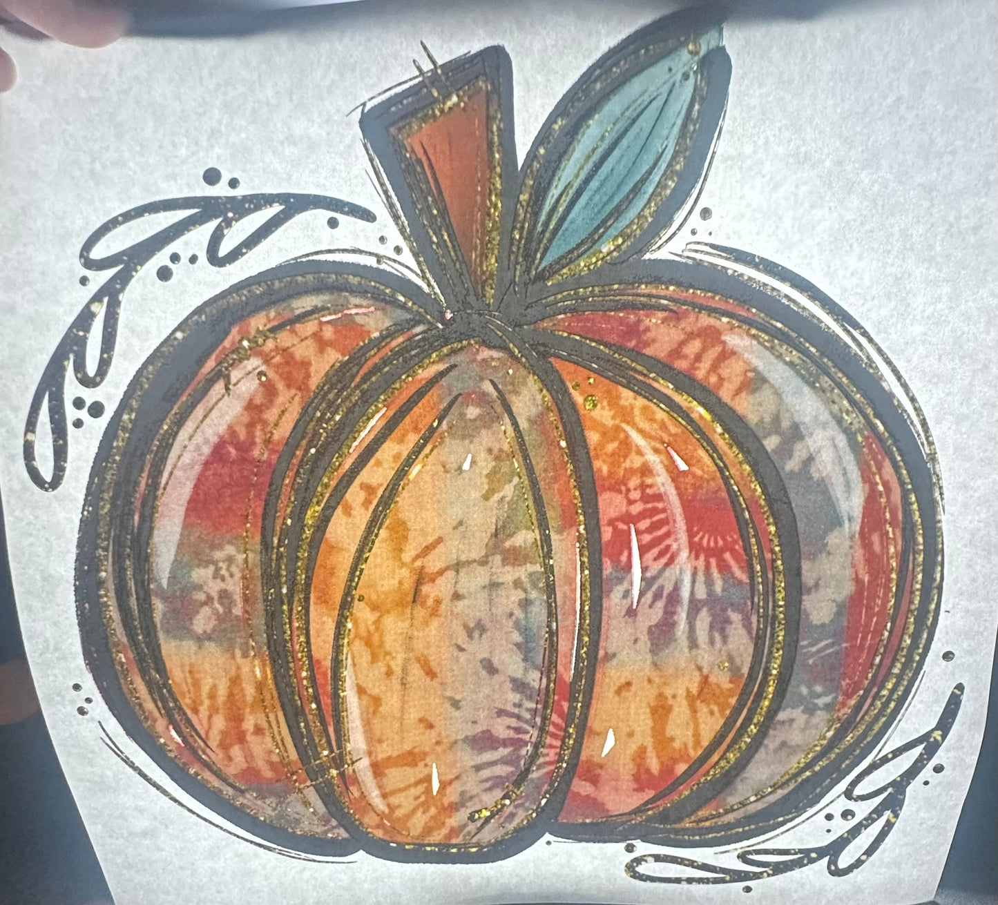 Watercolor Pumpkin Screen Print