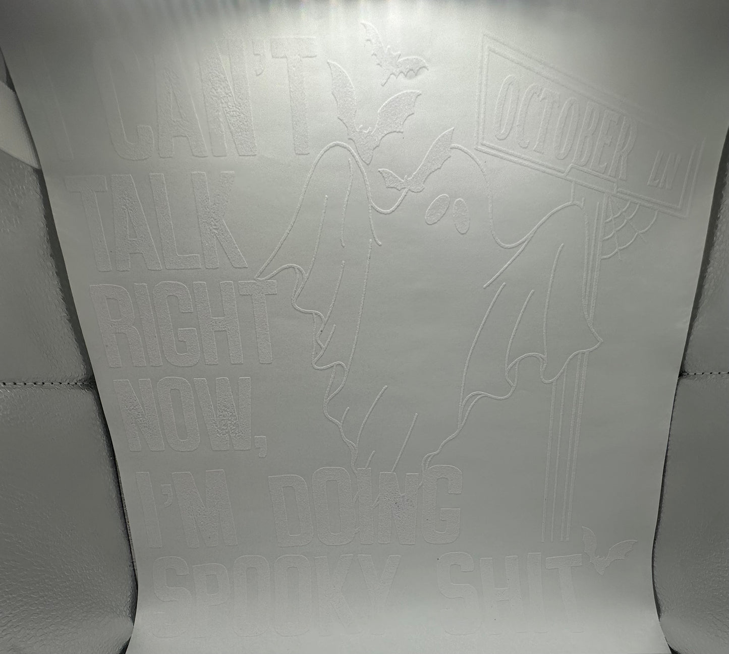 Can't Talk Doing Spooky Stuff Screen Print
