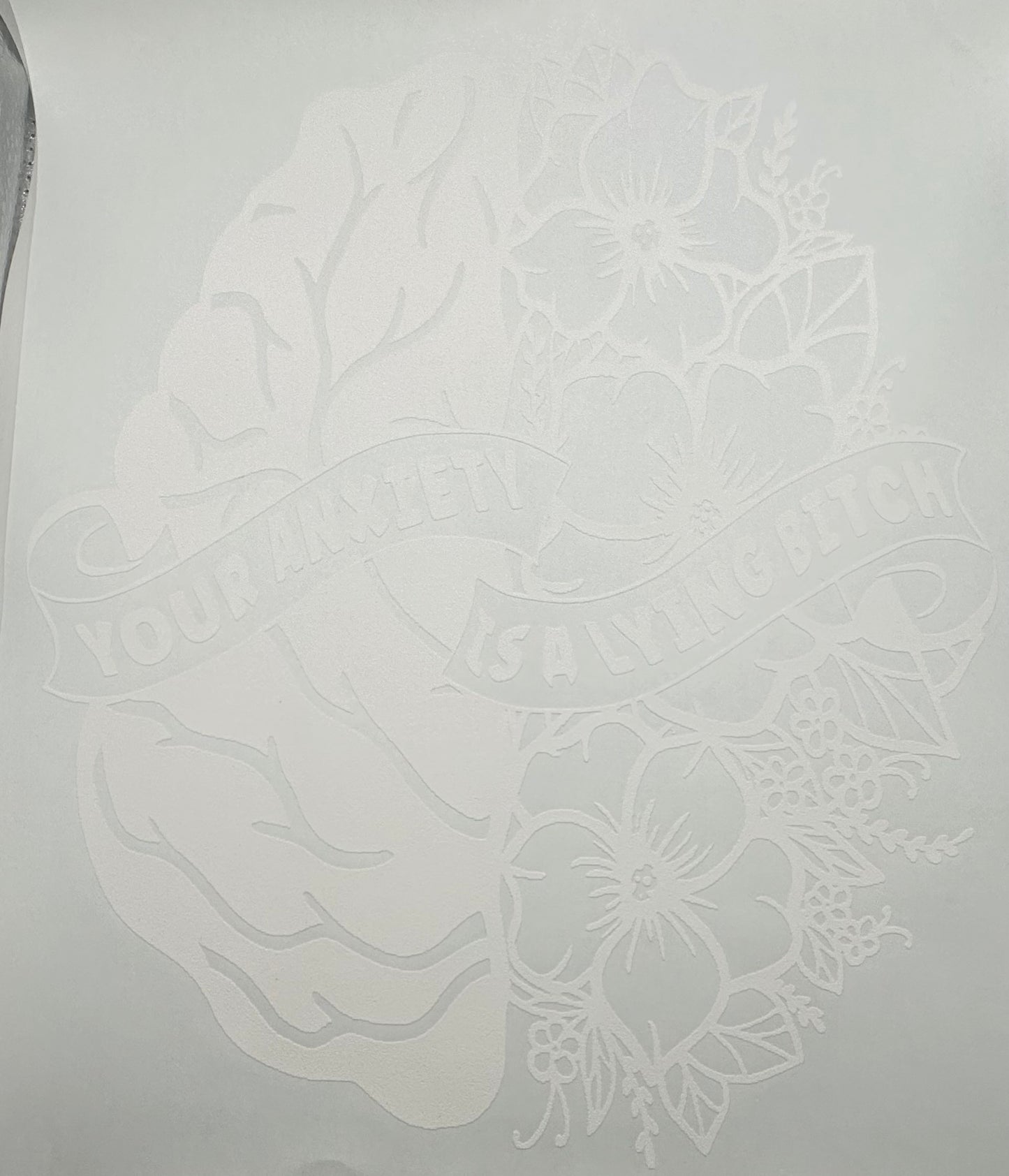 Your Anxiety Is A Lying B Screen Print