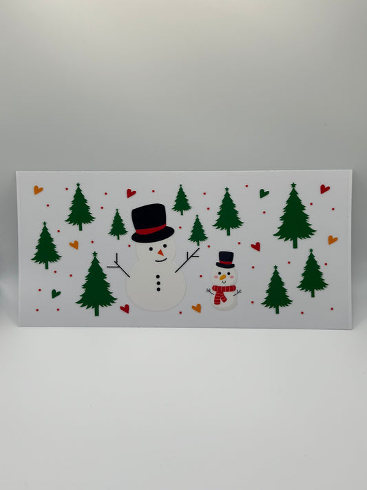 Snowman And Trees