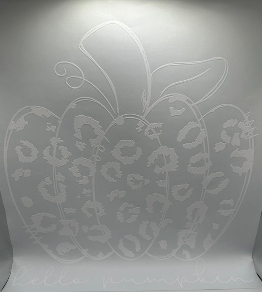 Cheeta Print Pumpkin Screen Print