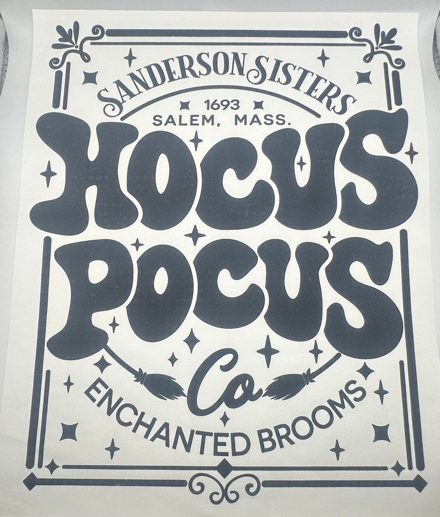 Hocus Pocus Brooms Screen Print