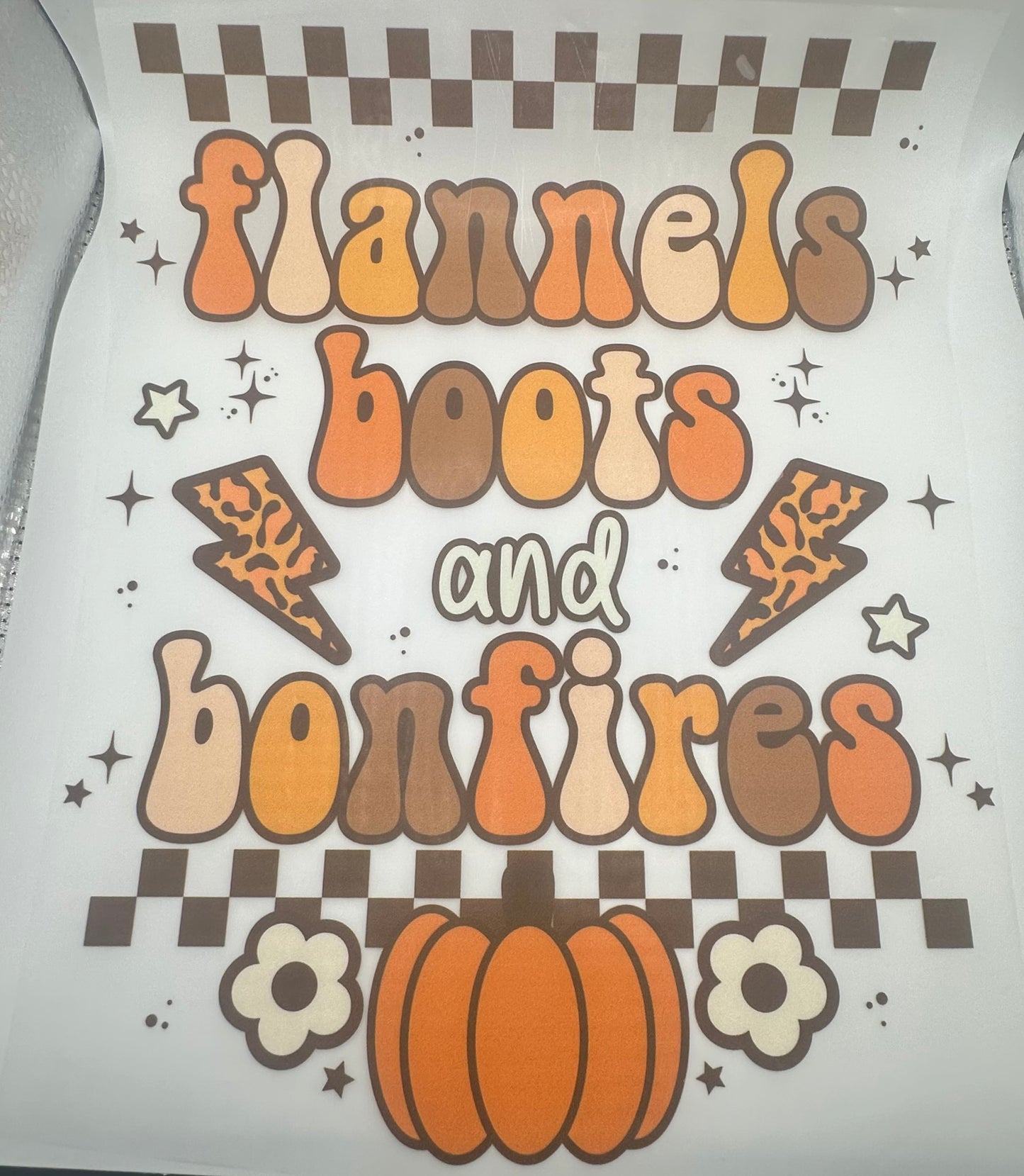Boots/Bonfire Screen Print